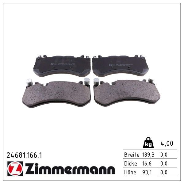 ZIMMERMANN 24681.166.1 Brake pad set, disc brake