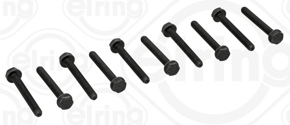 ELRING 897.440 Bolt set, bearing block (crankshaft)