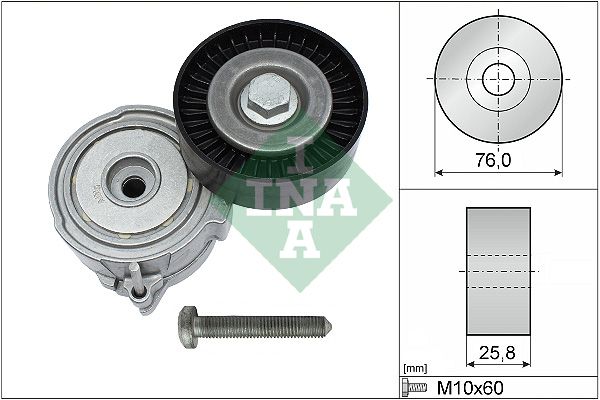 SCHAEFFLER INA 534 0375 10 Belt tensioner, v-ribbed belt