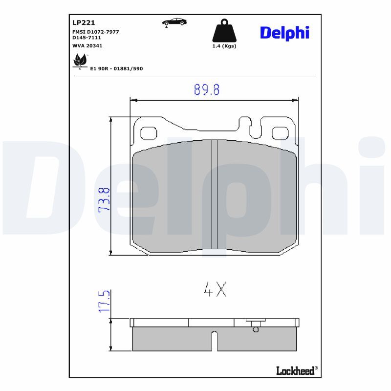 Brake Pad Set, disc brake