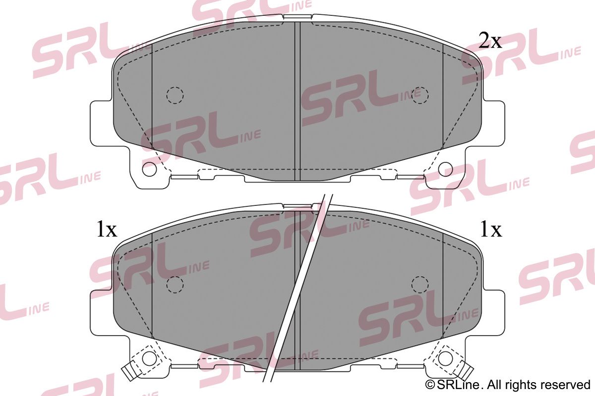 SRLINE S70-0544 Brake pad set, disc brake