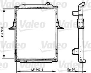 VALEO 733536 Radiator, engine cooling