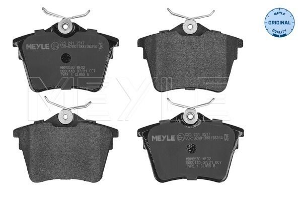 MEYLE 025 241 3517 Brake pad set, disc brake