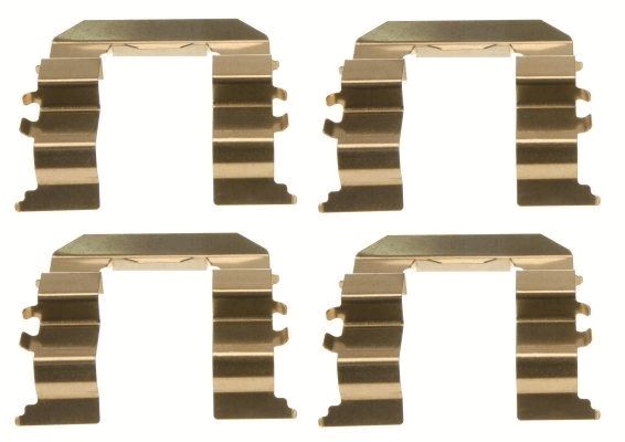 TRW PFK406 Priedų komplektas, diskinių stabdžių trinkelės