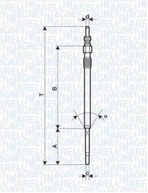 MAGNETI MARELLI 062900060304 Glow plug