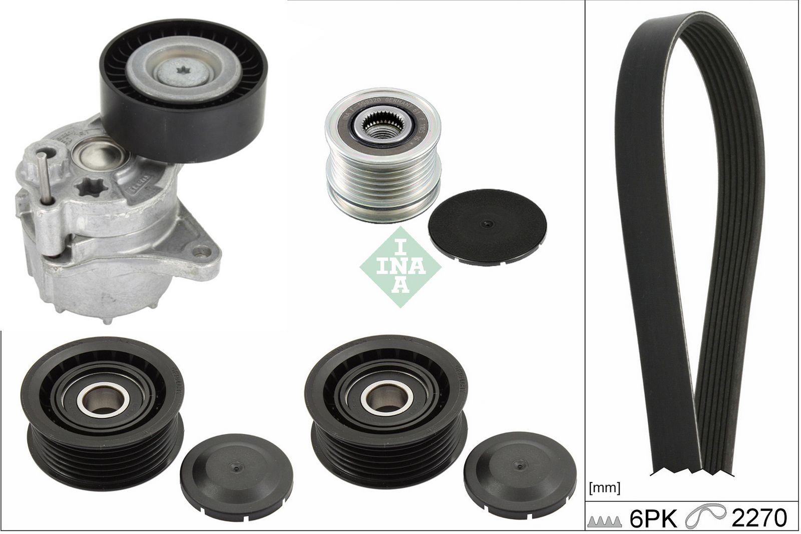 SCHAEFFLER INA 529 0449 20 V-ribbed belt set