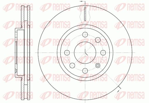 REMSA 6611.10 Brake disc