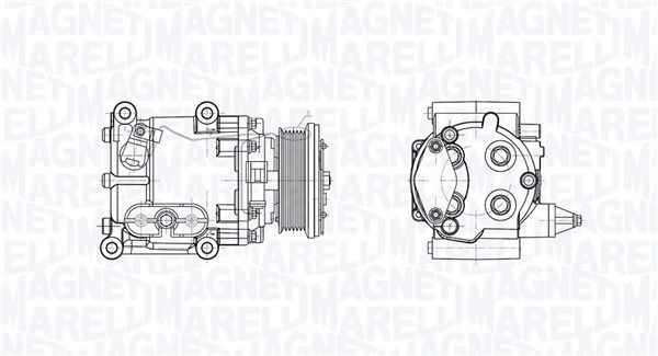MAGNETI MARELLI 350103030050 Compressor, air conditioning
