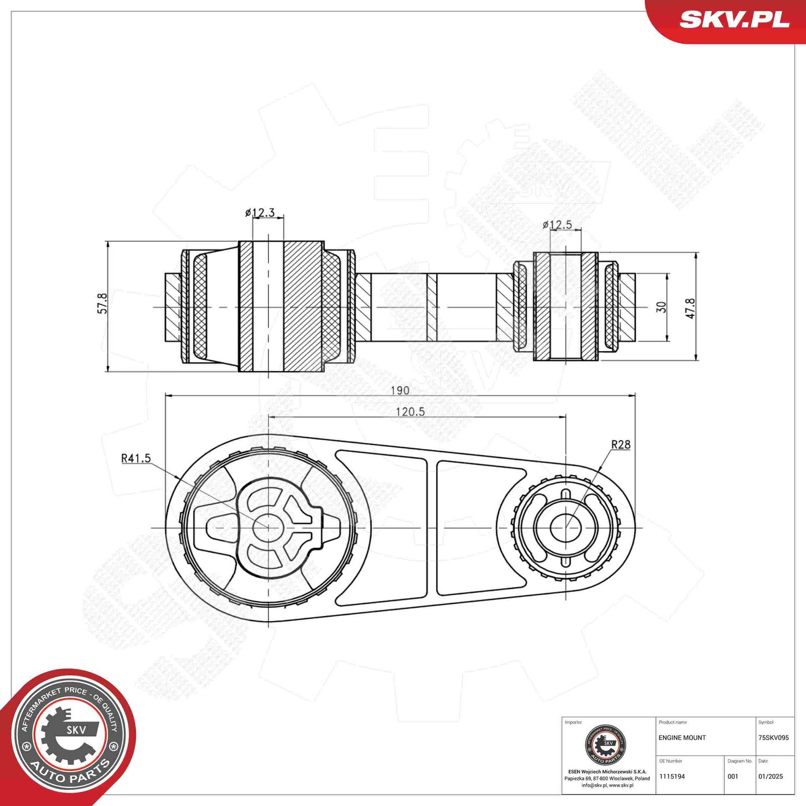 Mounting, engine-4