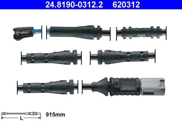 Warning Contact, brake pad wear