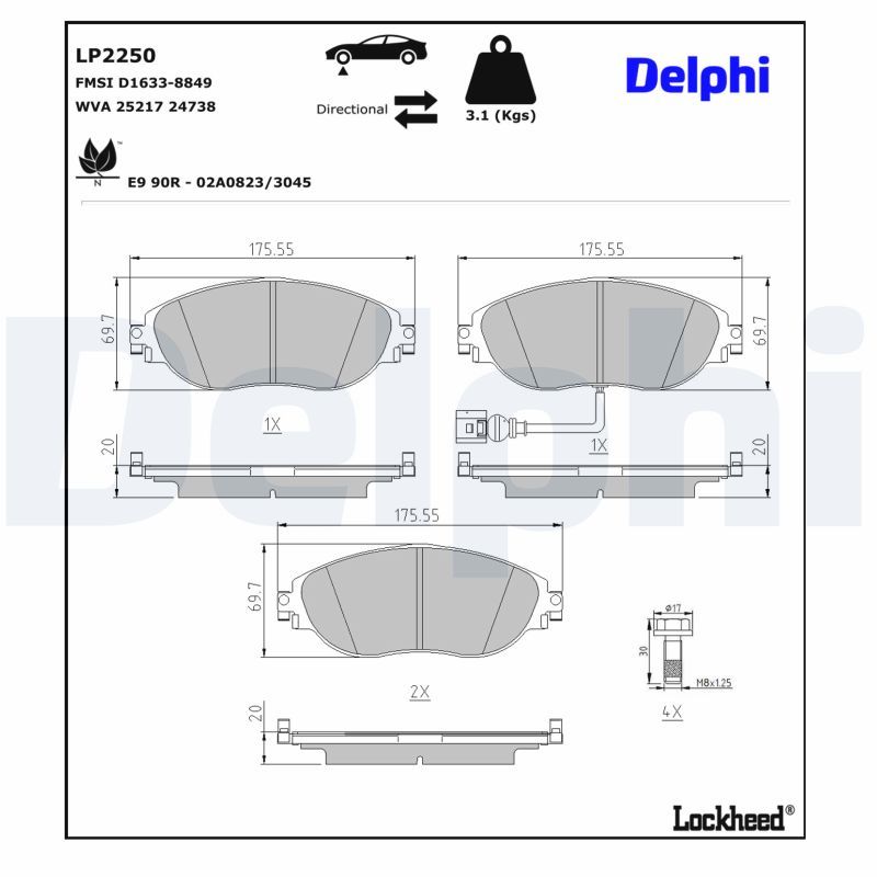 Brake Pad Set, disc brake-3
