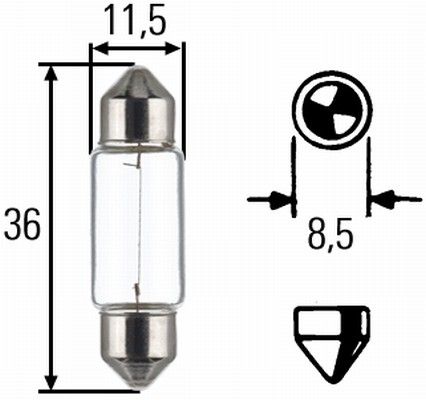 Bulb, licence plate light-1
