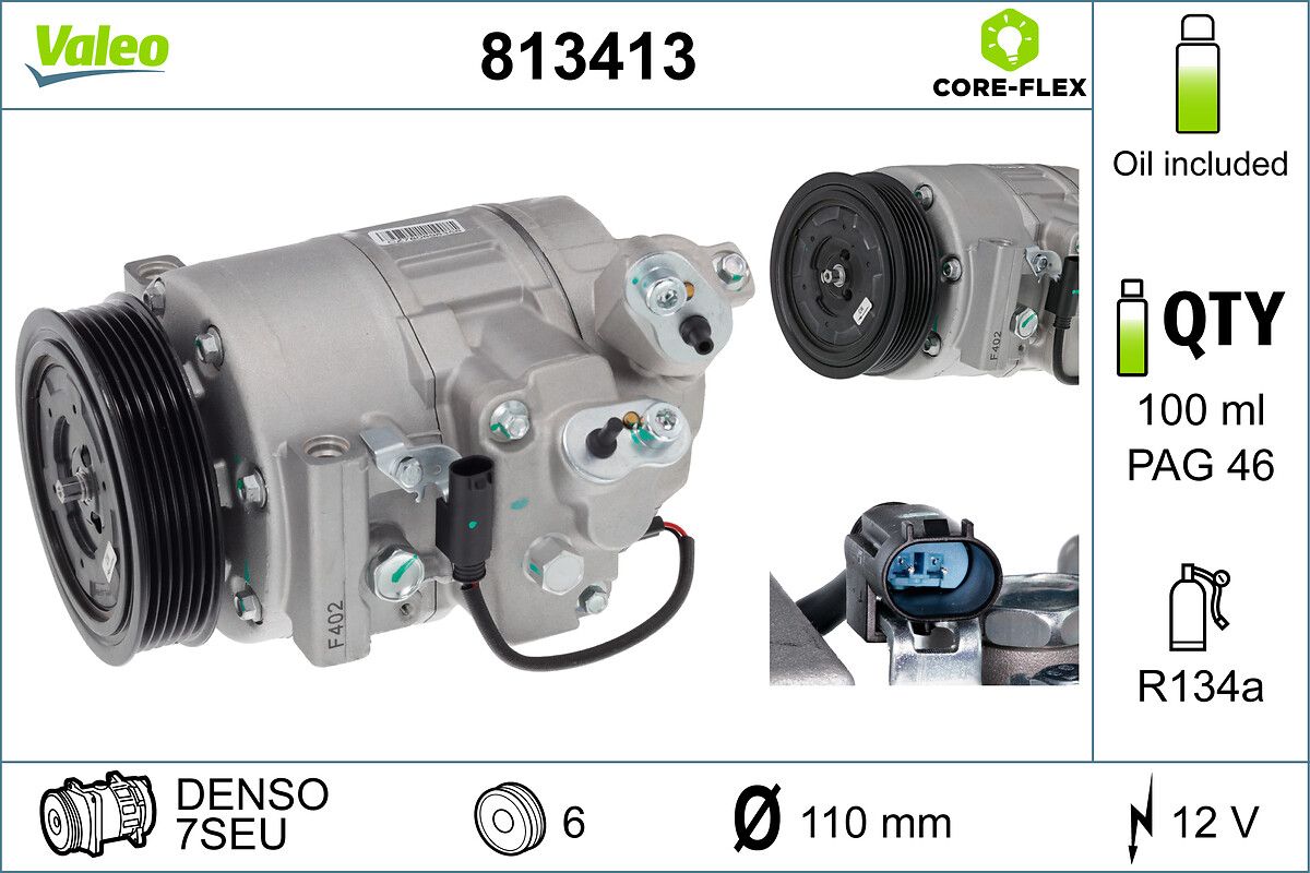 VALEO 813413 Compressor, air conditioning