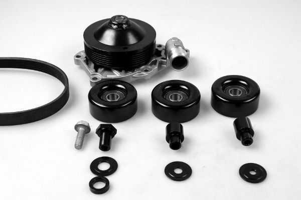 HEPU PK05960 Water pump + v-ribbed belt kit