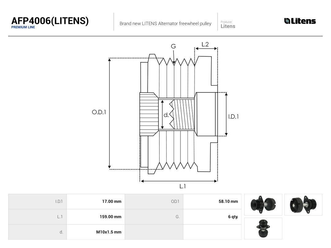 Alternator Freewheel Clutch-3