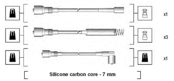 MAGNETI MARELLI 941125280680 Ignition cable kit