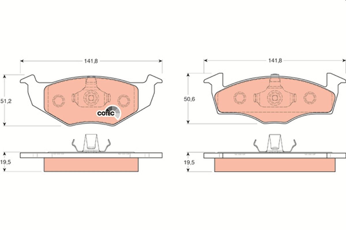 stabdžių trinkelių rinkinys, diskinis stabdys