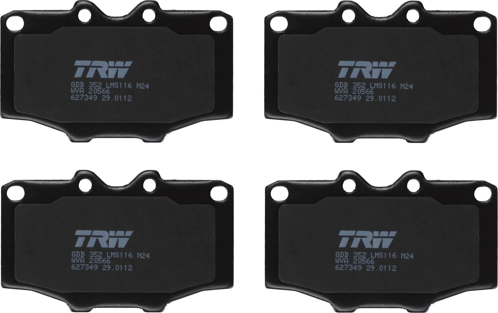 TRW GDB352 Brake pad set, disc brake