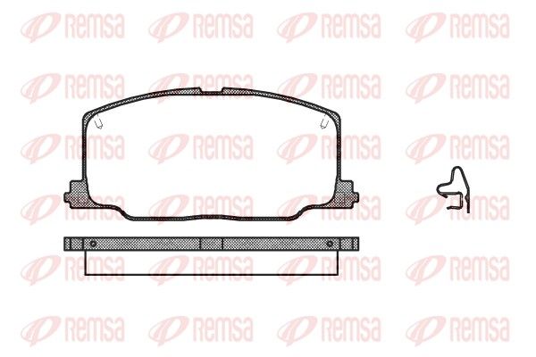 REMSA 0268.04 Brake pad set, disc brake