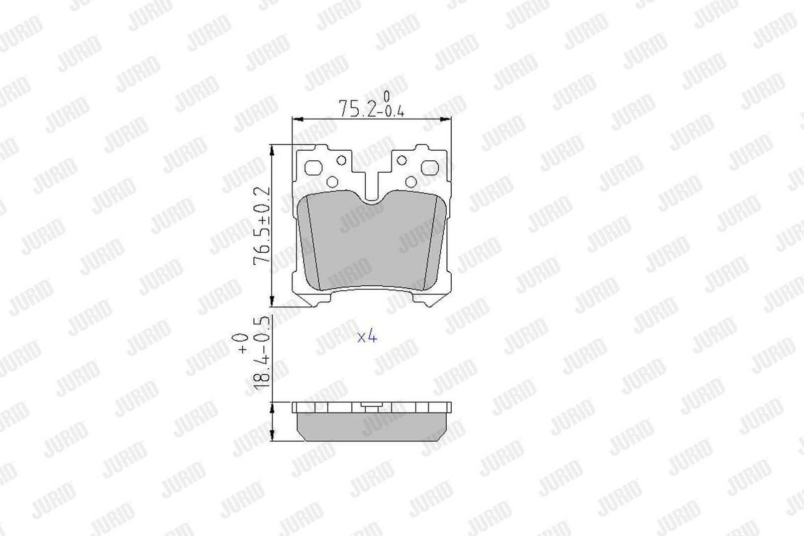 Brake Pad Set, disc brake-1
