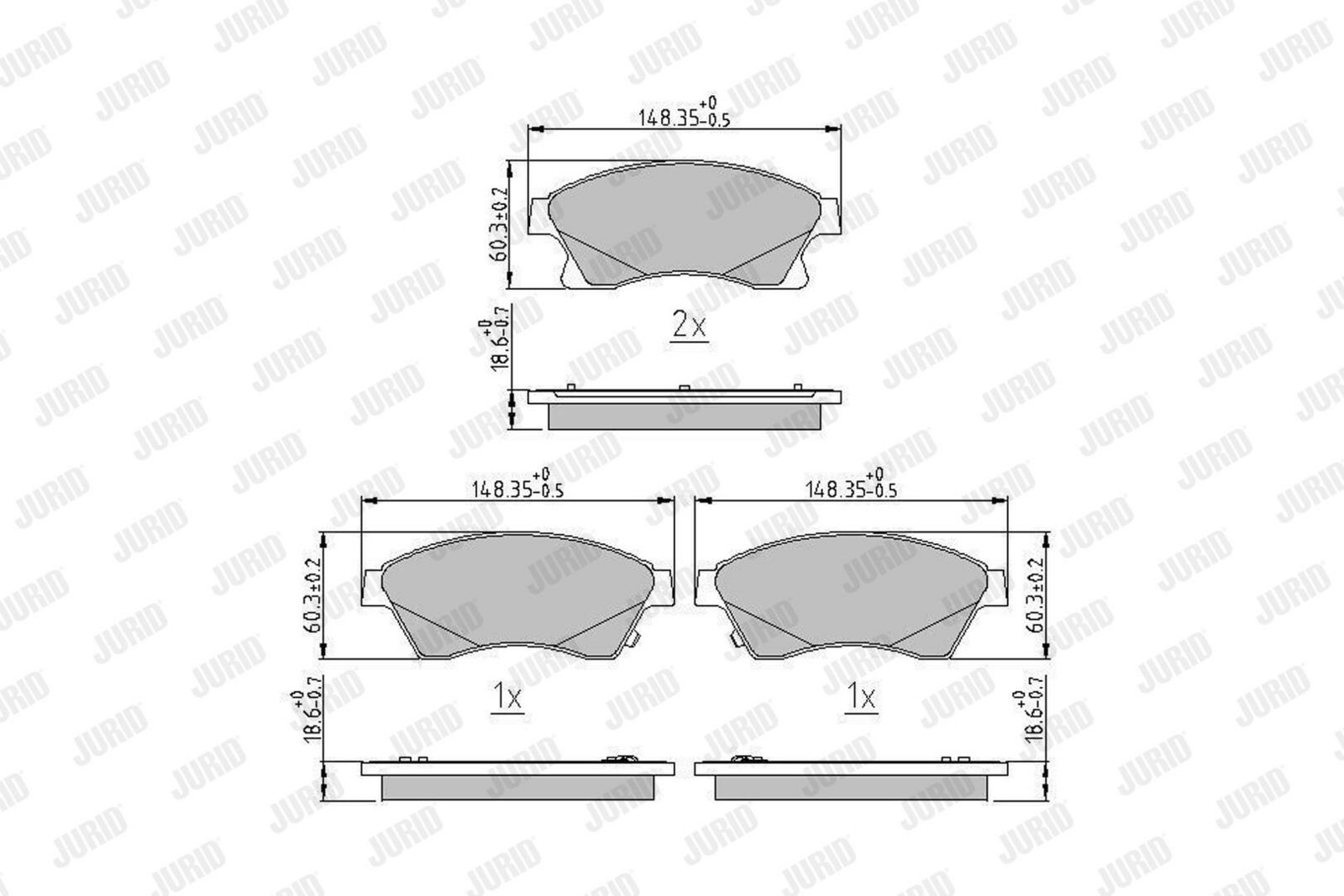 Brake Pad Set, disc brake-1