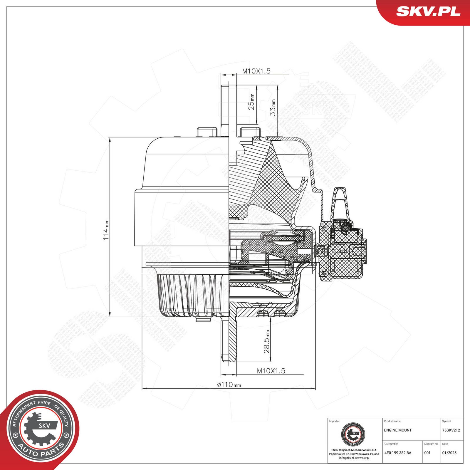 Mounting, engine-7