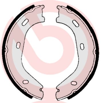BREMBO S 50 505 Brake shoe set, parking brake