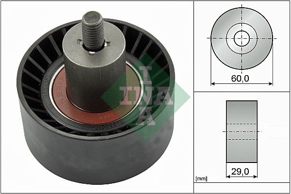 SCHAEFFLER INA 532 0187 10 Deflection pulley/guide pulley, timing belt