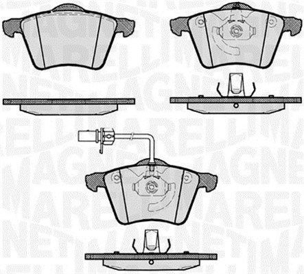 MAGNETI MARELLI 363916060262 Brake pad set, disc brake