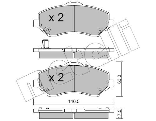 Brake Pad Set, disc brake-main