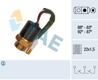 FAE 37890 Temperature switch, radiator fan