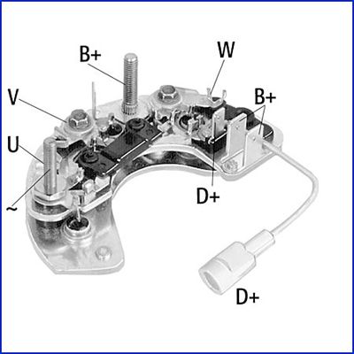 HÜCO 139620 Rectifier, alternator