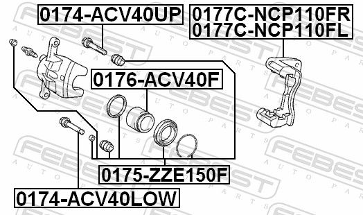 Piston, brake caliper-1