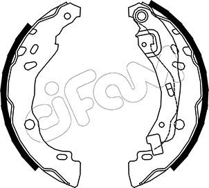 CIFAM 153-359 Brake shoe set