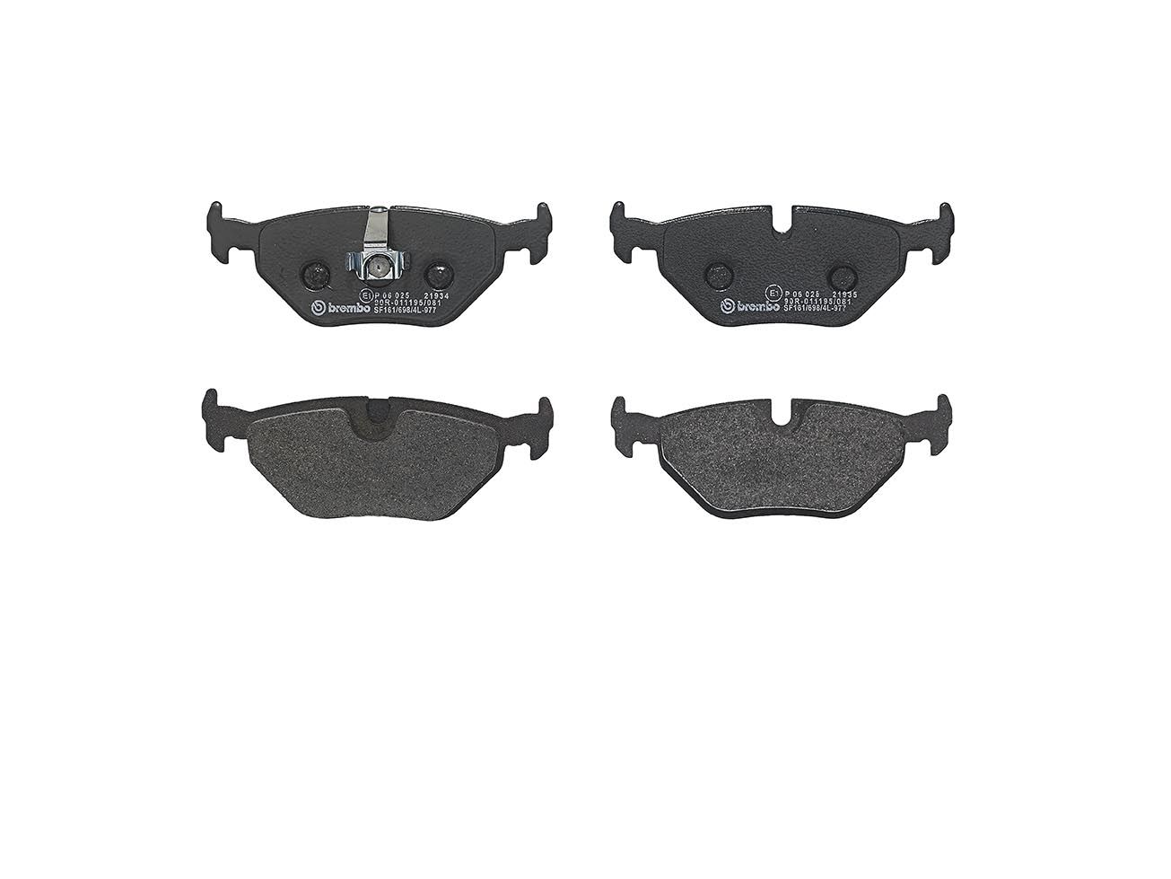 BREMBO P 06 025 Brake pad set, disc brake