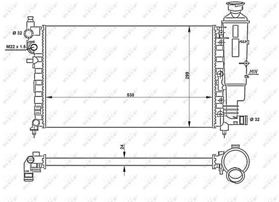 Radiator, engine cooling-4