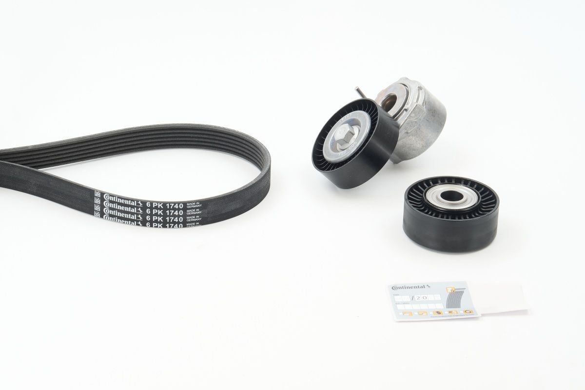 CONTINENTAL CTAM 6PK1740K3 V-ribbed belt set