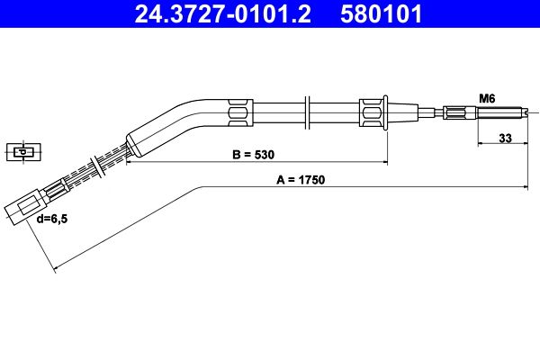 Cable Pull, parking brake-main