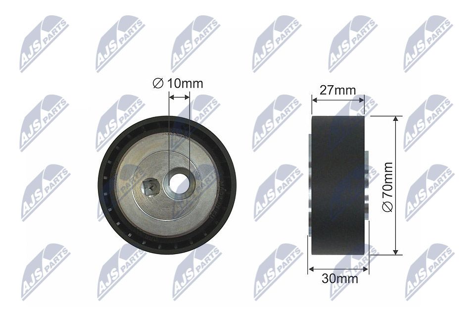 NTY RNK-CT-008 Tensioner pulley, v-ribbed belt