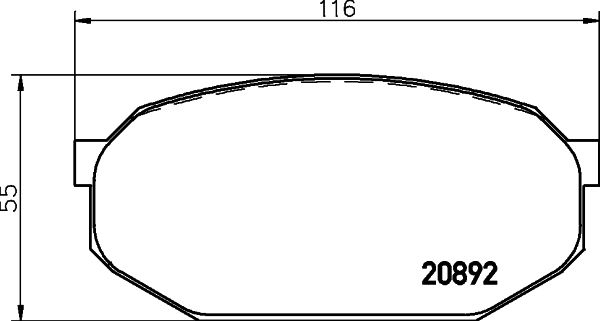 TEXTAR 2089202 Brake pad set, disc brake