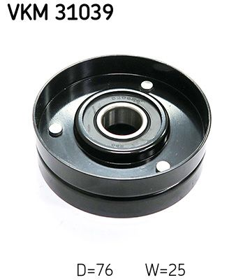 SKF VERTEVO VKM 31039 Deflection/guide pulley, v-ribbed belt
