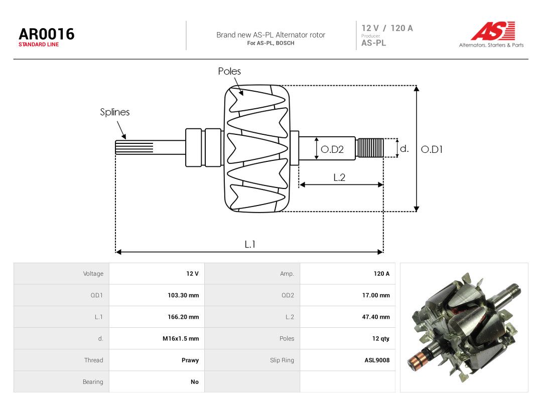 Rotor, alternator-1