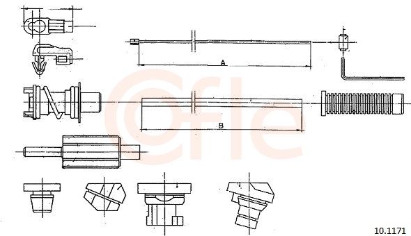 COFLE 10.1171 Accelerator cable