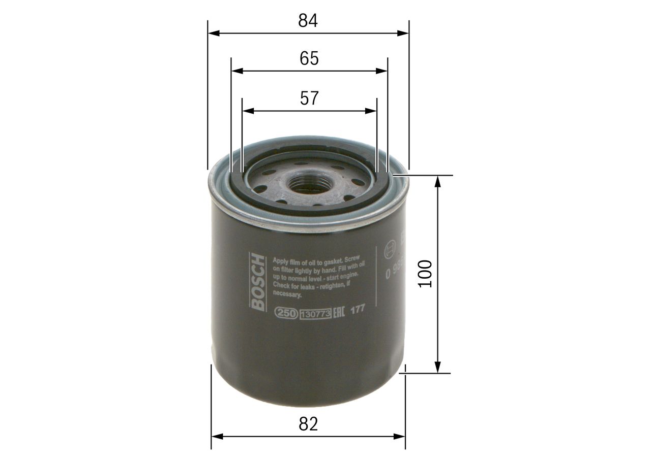 BOSCH 0 986 452 023 Oil filter