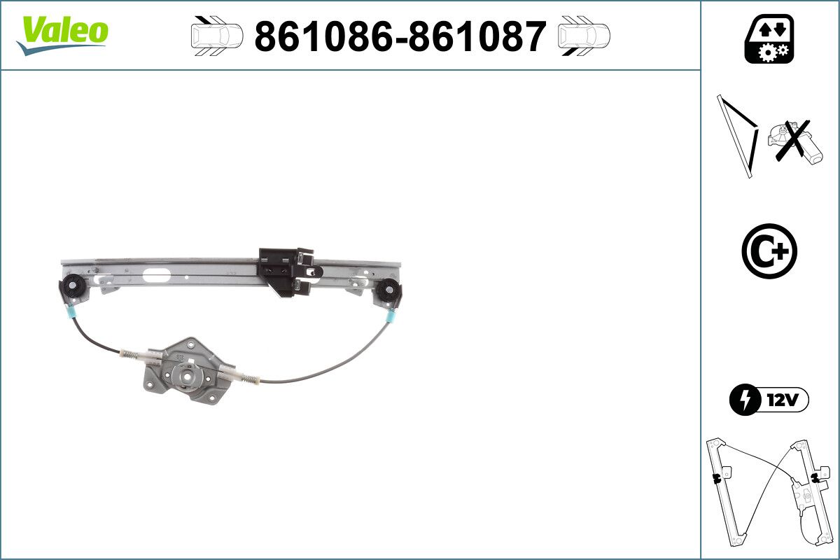 VALEO 861086 Window regulator