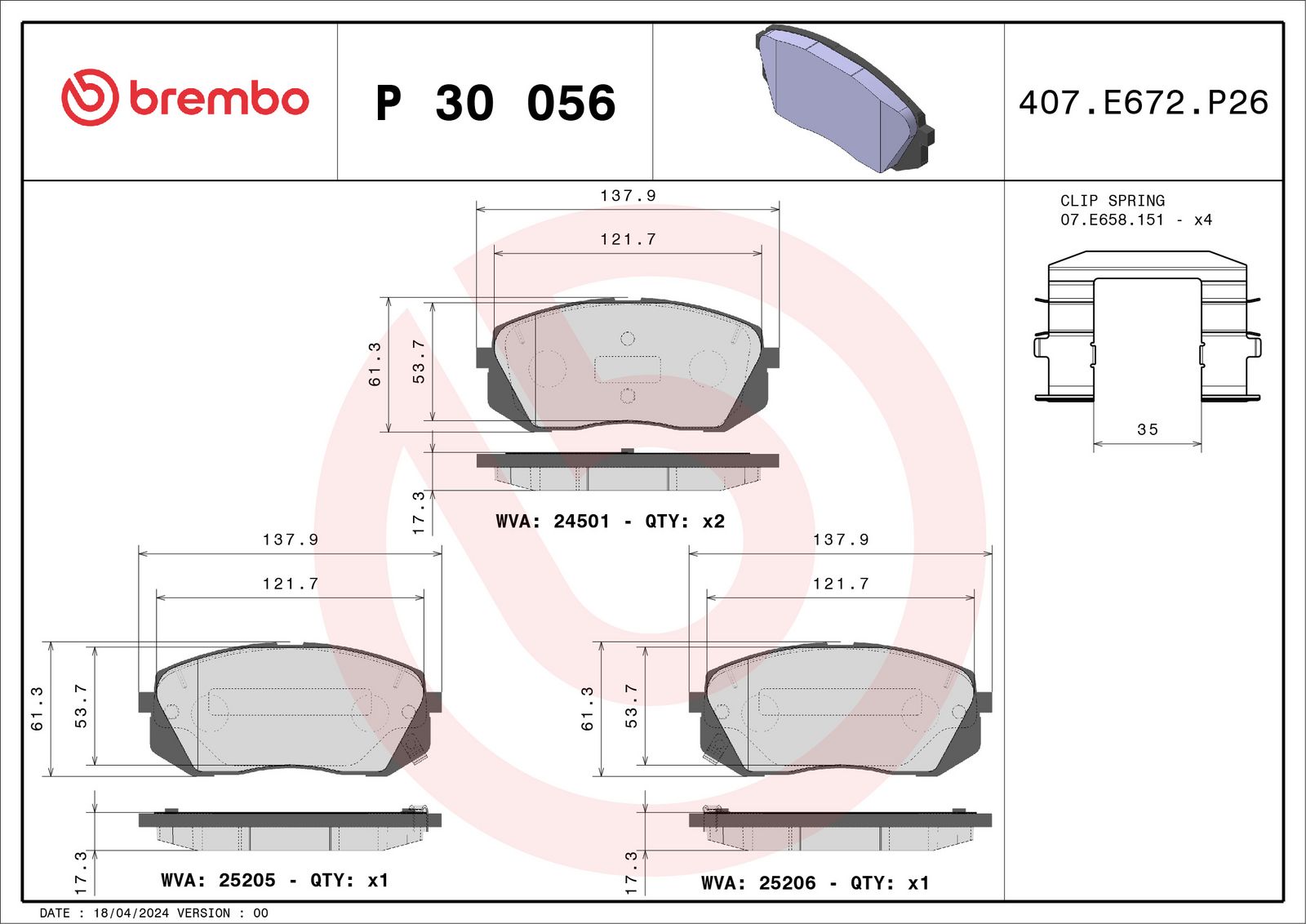 Brake Pad Set, disc brake-1