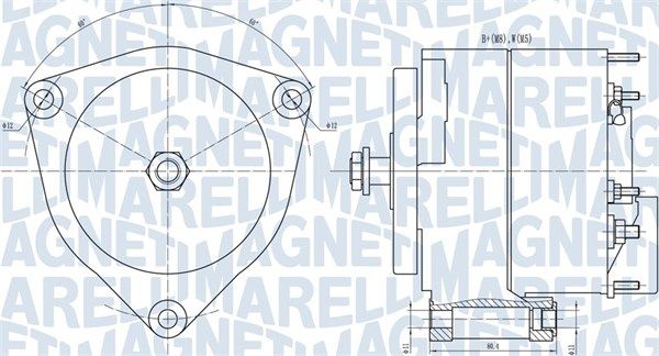 MAGNETI MARELLI 063731035010 Alternator