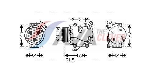 AVA CLEVER CHOICE HDAK235 Compressor, air conditioning