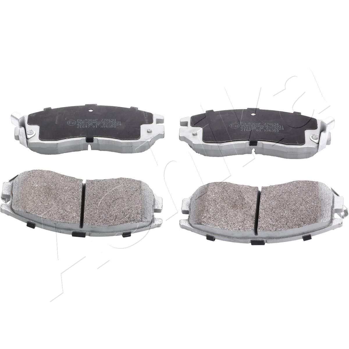 ASHIKA 50-05-530 Stabdžių trinkelių rinkinys, diskinis stabdys