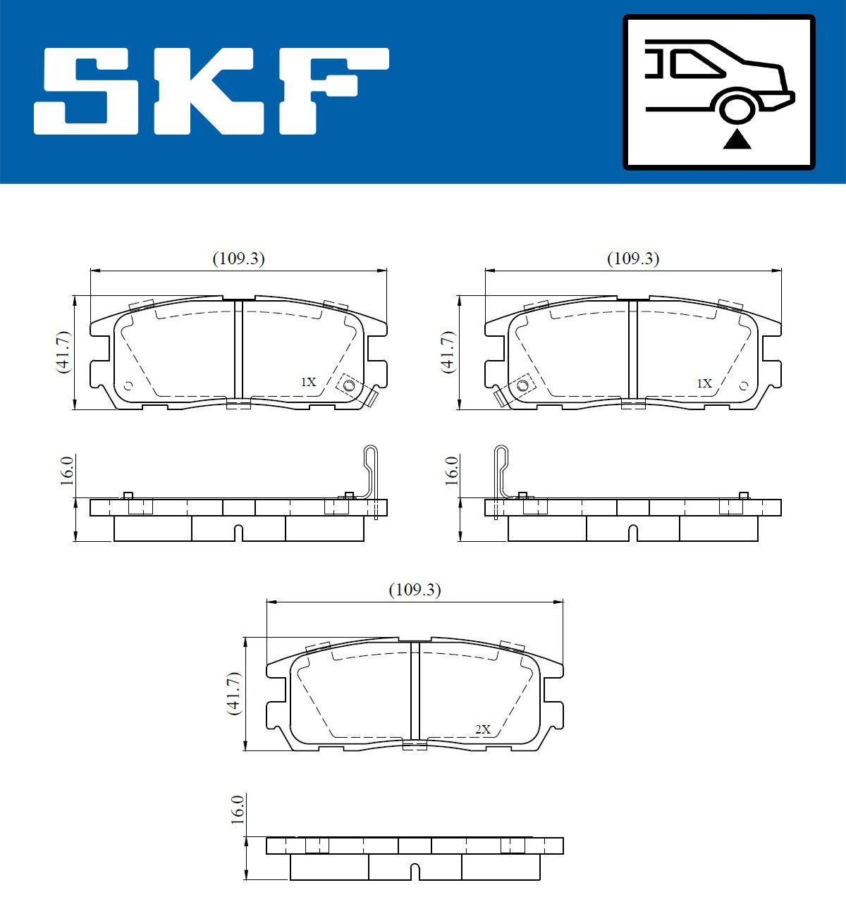 Brake Pad Set, disc brake-1